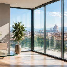 Vetrata isolante a controllo solare realizzata da Vetreria F.I.S.A. a Firenze